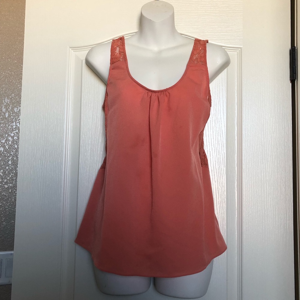 Coral lace top